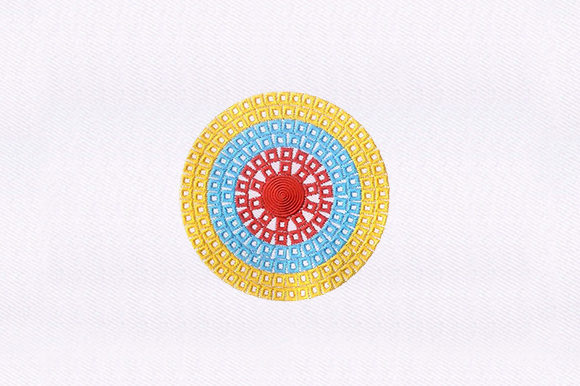 Boxes Circle Quilting Design Review for Seasonal Embroidery