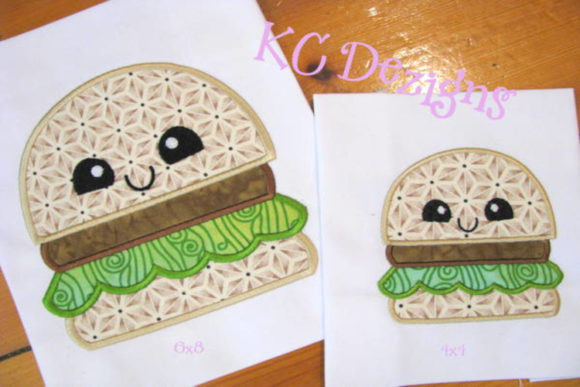 Cheat Day Hamburger Applique Design Review for Apparel Projects