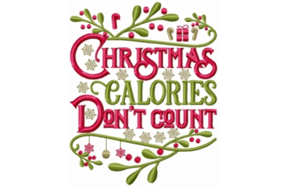 Christmas Calories Don’t Count Embroidery Review for Apparel Projects