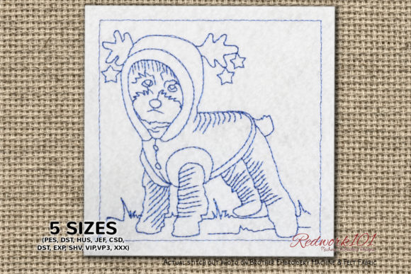 Dog Christmas Costume Lineart Design Review