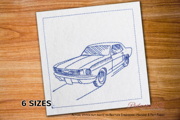 First Ford Mustang Bluework Embroidery Review