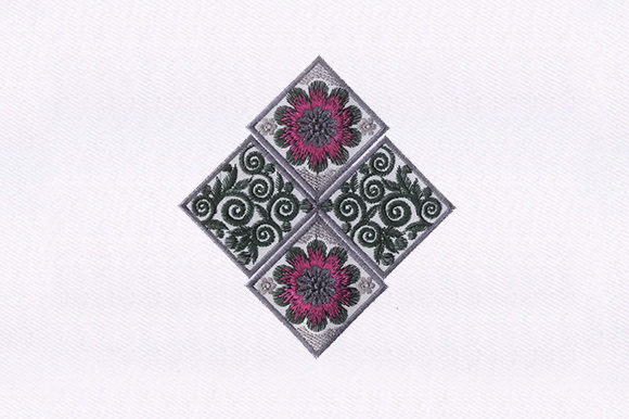 Floral Boxes Quilting Design Review for Apparel Projects