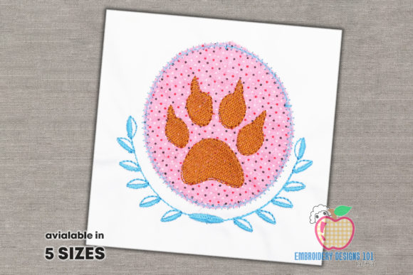 Foot Print of the Dog Applique Review for Craft Fair Success