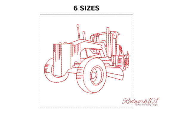 Motor Grader Embroidery Design Review for Small Business Merch