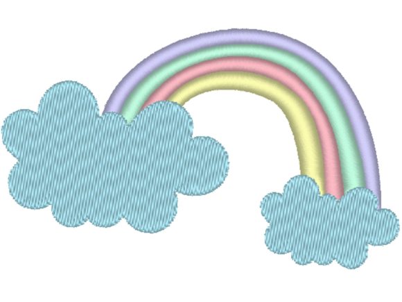 Rainbow and Clouds Embroidery Design Review