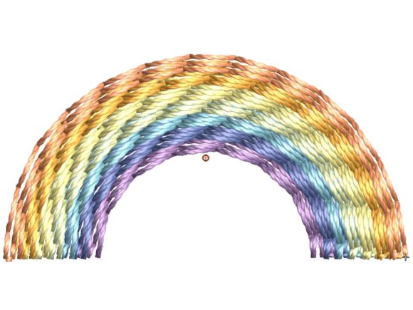 Small Simple Rainbow Embroidery Design Review