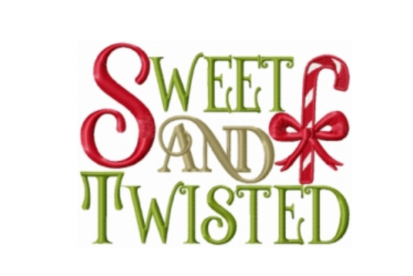 Sweet and Twisted: A Joyful Embroidery Design for Personalized Gifts