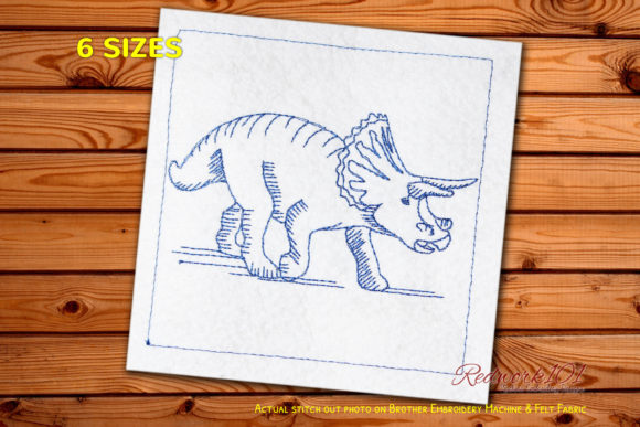 Triceratops Dinosaurs Machine Embroidery Design Review