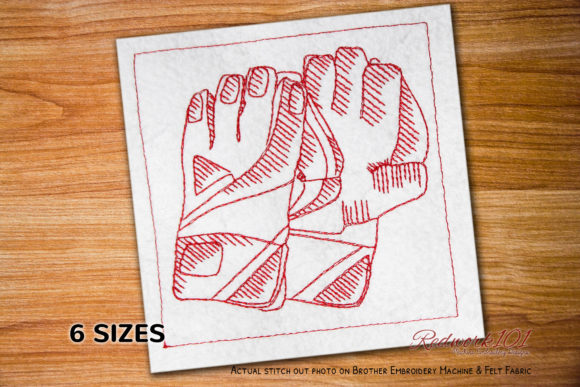 Wicket Keeper Gloves Embroidery Design Review
